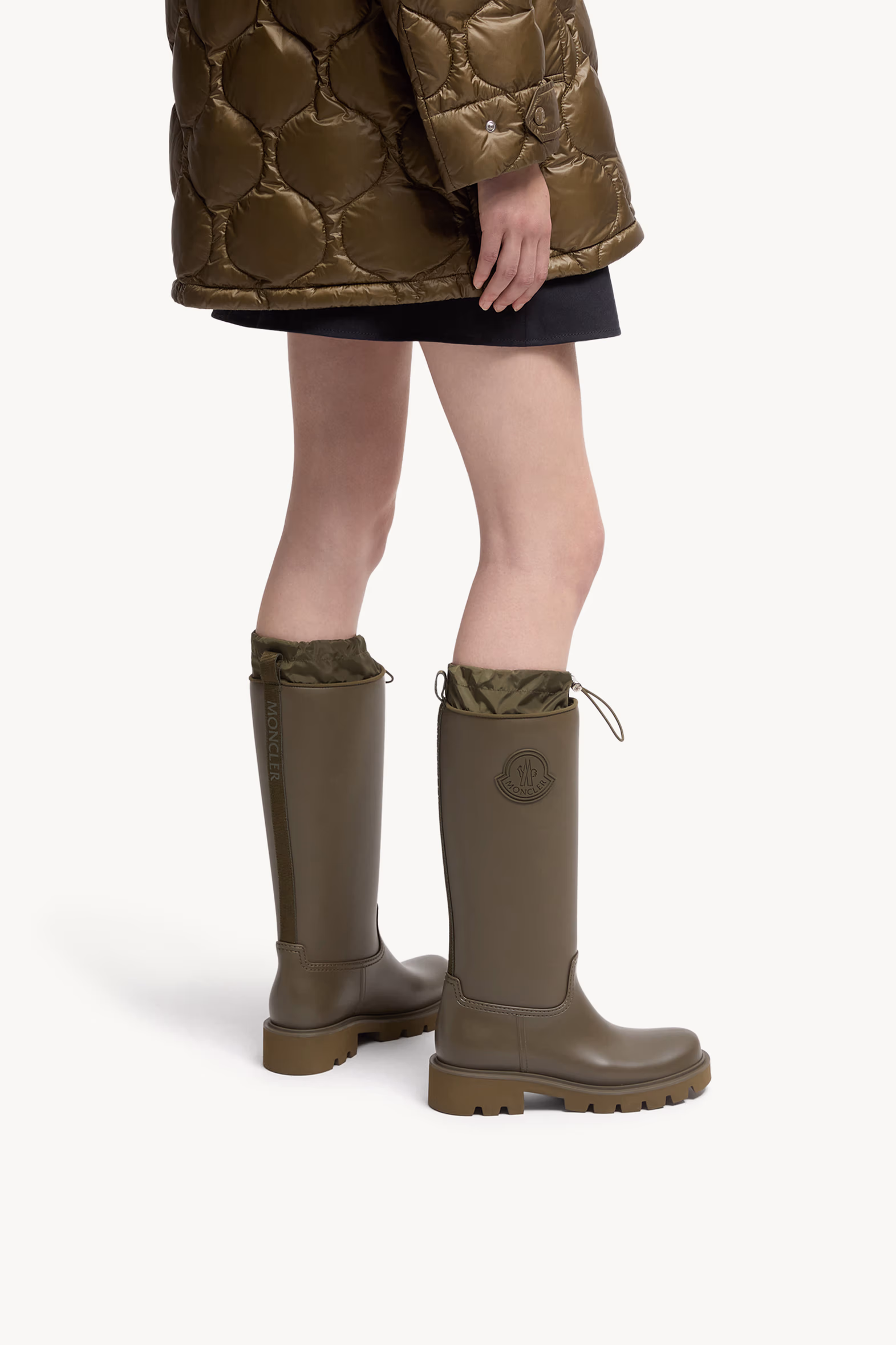 Bottes de pluie montantes Kickstream Femmes Vert Olive Moncler 2